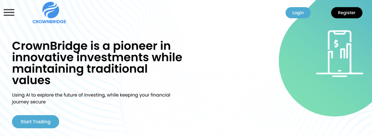 Crownbridge home page screenshot