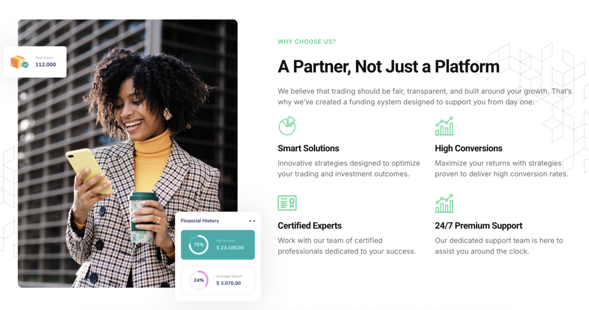 Wealth-trust-capital | Cryptocoin Stock Exchange Wealth trust capital home page screenshot