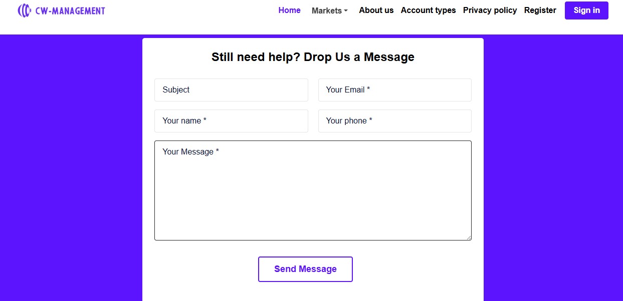 CW Management Customer Support