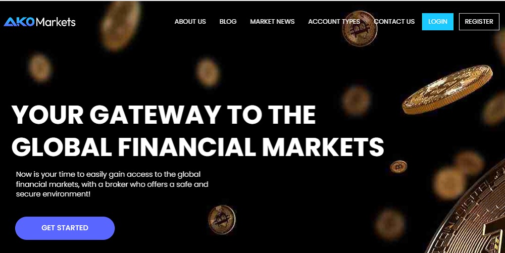 AKO Markets homepage