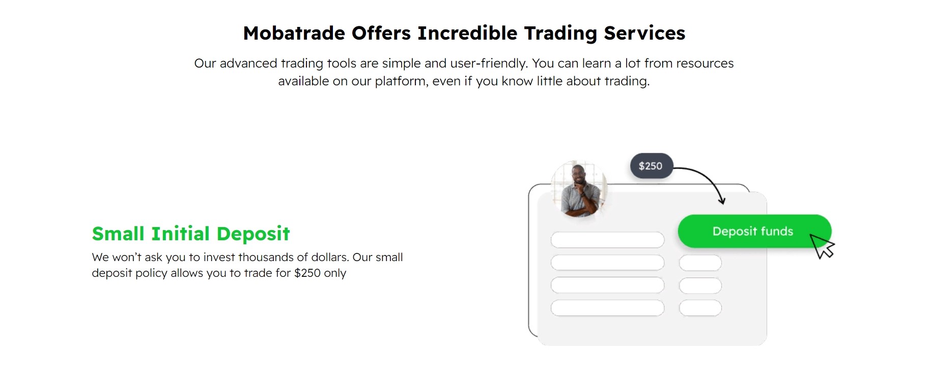 Mobatrade website