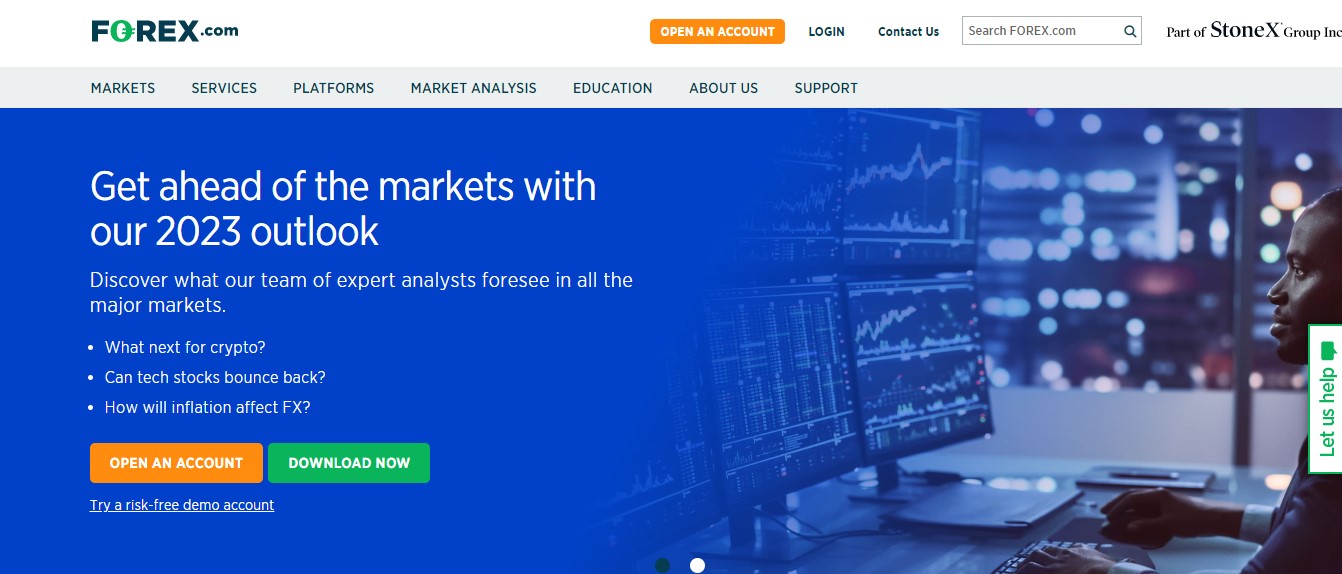 Forex.com website