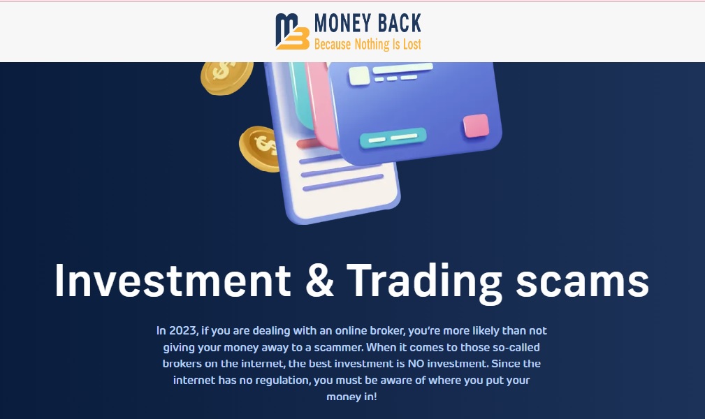 Money back Home page