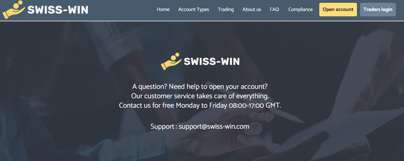 Swiss-Win Customer support