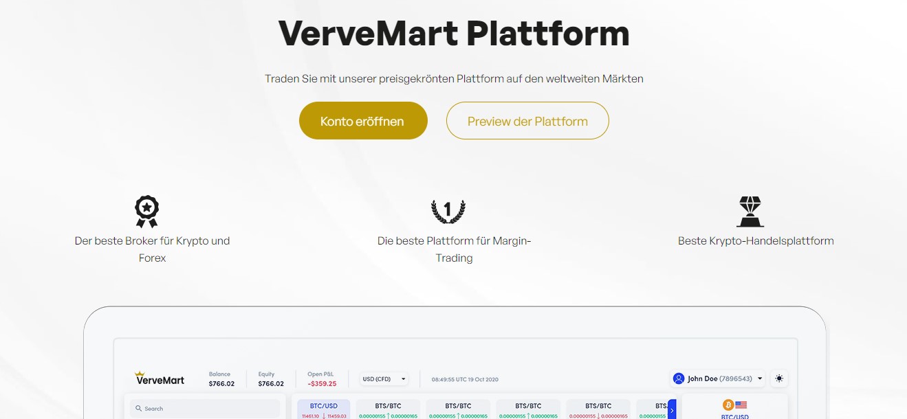 VerveMarket Handelsplattform