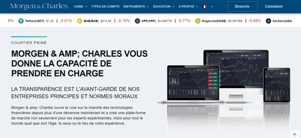 Morgen & Charles website