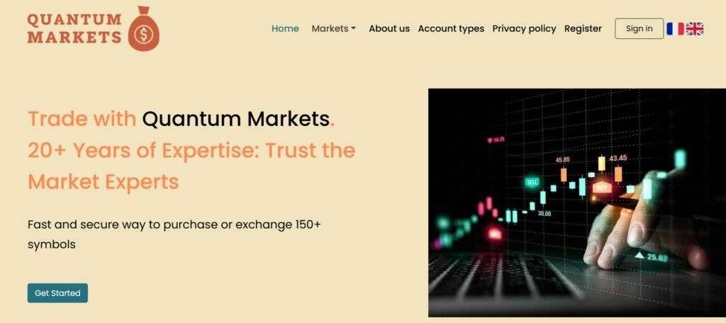 Quantum Markets website